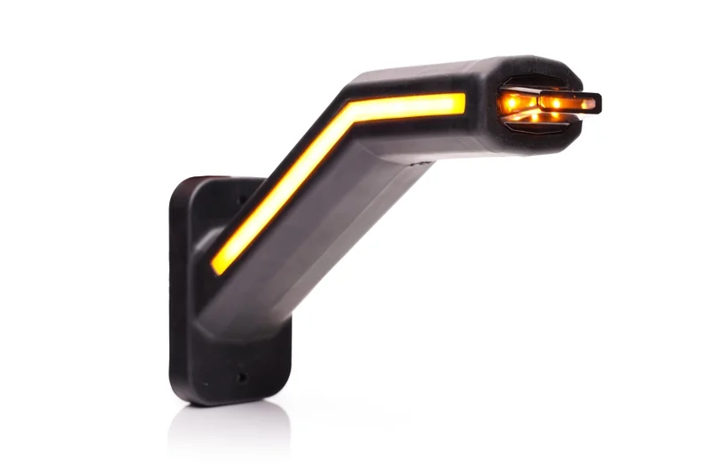 LED Sidemarkeringslys Høyre inkl. blinkende lys, neonlinse 12-24V - 2