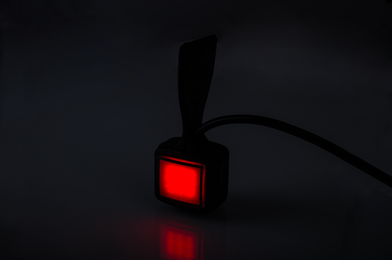 LED sidomarkeringsljus Höger röd/vit 12-24V 25 cm kabel - 6