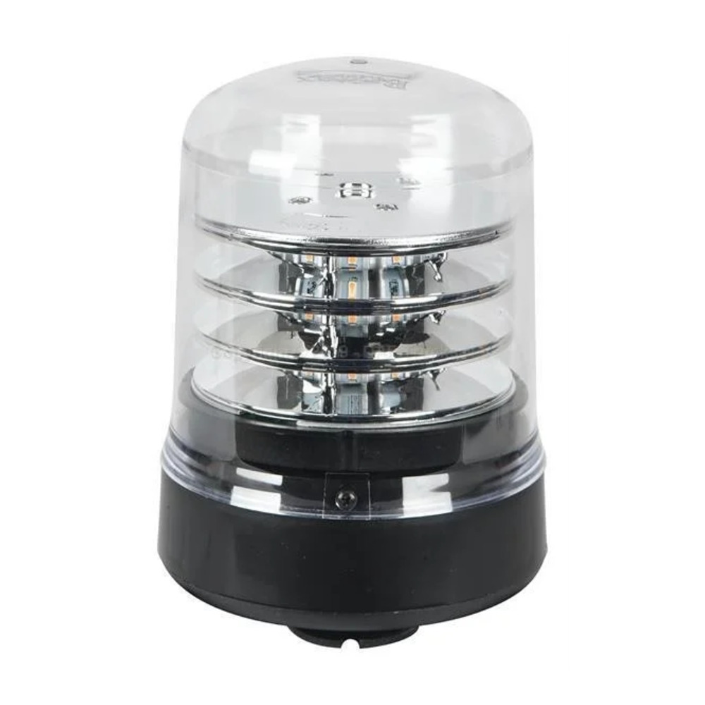 LED Beacon amber/transp. R65 12-24V 3-bolt B200 series
