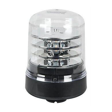 LED Beacon amber/transp. R65 12-24V 3-bolt B200 series