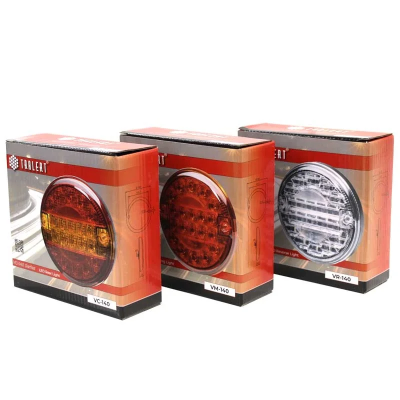 LED Slimline "hamburger"-baklys 12-24V 150cm kabel - 3
