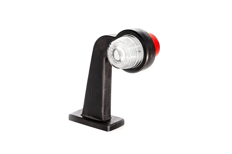 LED Sidemarkeringslys Høyre rød/hvit 12-24V 30cm kabel - 2