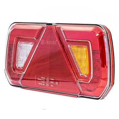 Höger LED Neon Bakljus 12-24v, 8-PIN