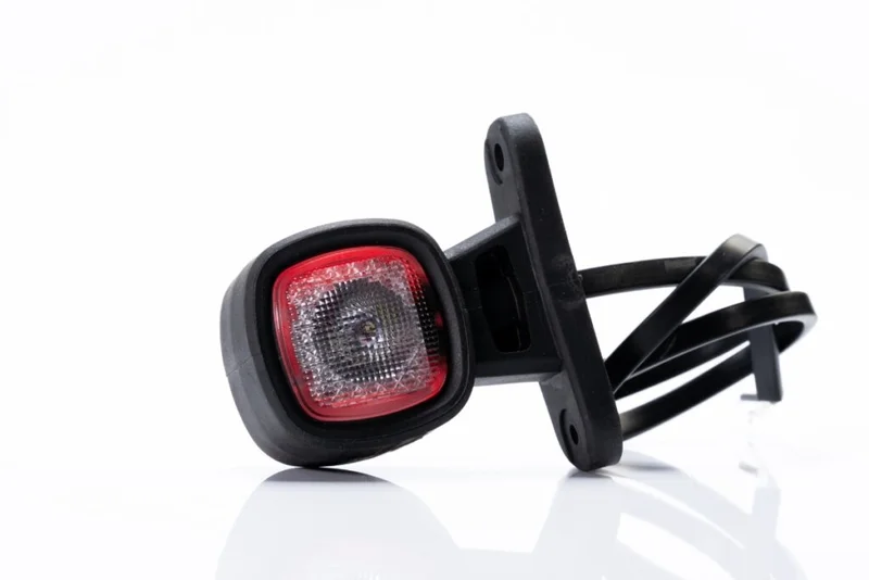LED side marker light compact 12-24v IP69K red/white - 5