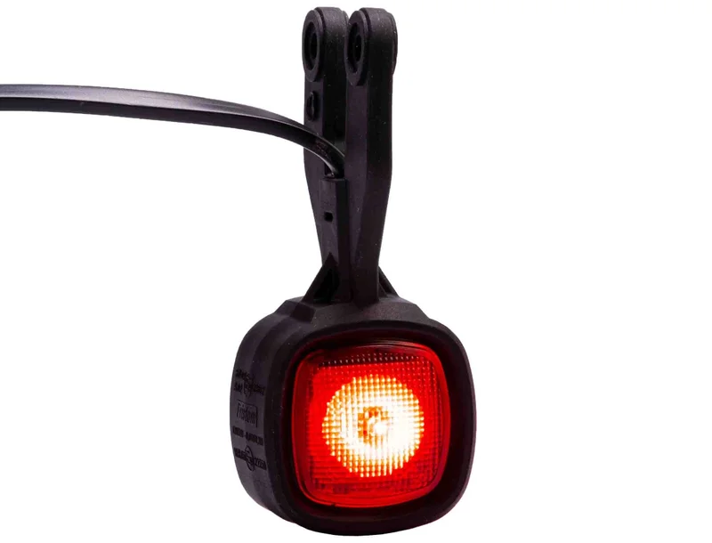 LED side marker light compact 12-24v IP69K red/white - 2
