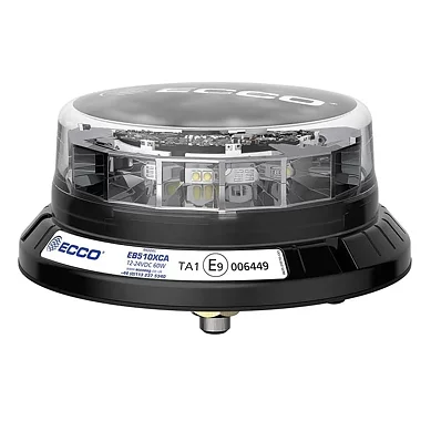 LED-advarsellys 12-24V R65 Orange / Transp. / CISPR / IP69K / 1-bolte