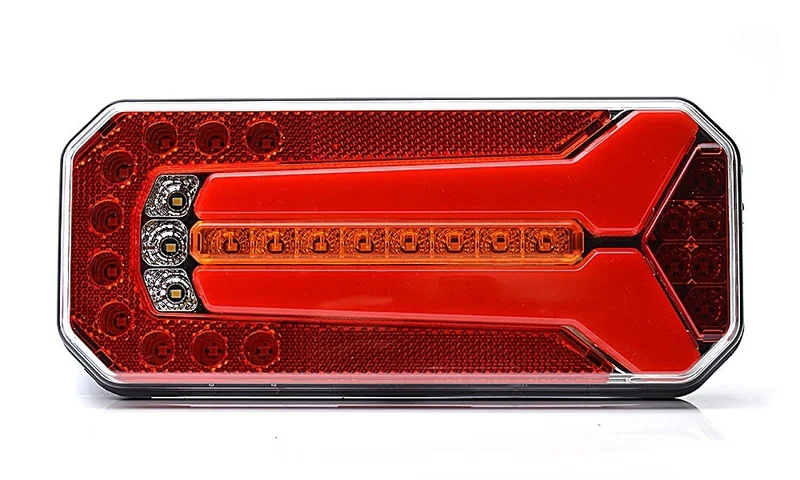 LED rear light universal 12-24v 7-PIN AMP, H+V mounting - 2