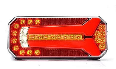 LED Bakljus universell 12-24V 7-PIN AMP, H+V montering