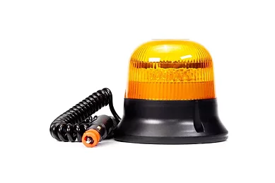 LED-varsellys R65, enkel blits, magnet, 12-24V 3m kabel
