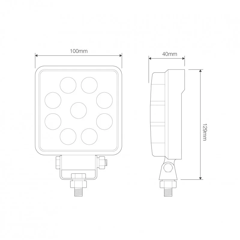 LED work light | 13.5 watts | 1710 lumen | 9-36v | built-in SuperSeal - 4