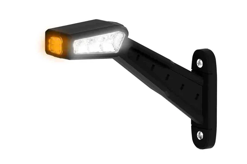 LED Sidemarkeringslys Venstre 12-36V 30cm. kabel rød/hvit/amber - 3