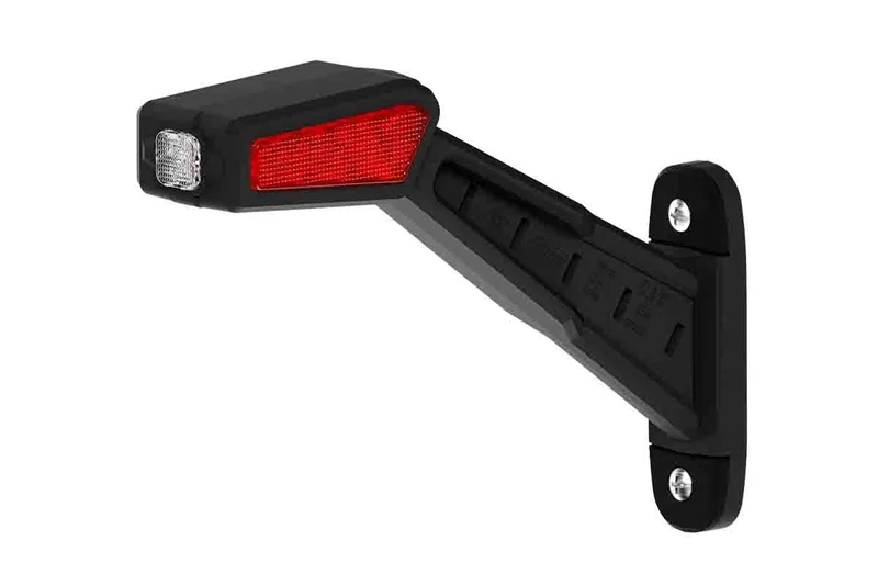 LED Sidemarkeringslys Venstre 12-36V 30cm. kabel rød/hvit/amber - 2