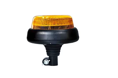 LED-varsellys R65, dobbel blits, DIN-kontakt, 12-24V