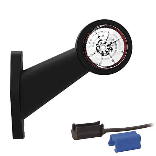 LED side marker light Left angled stem 12-24v 0.75mm². connector