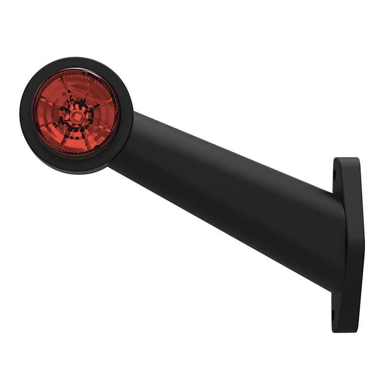 LED Sidomarkeringsljus Vänster vinklad arm 12-24V 1.5mm² kontakt. - 2
