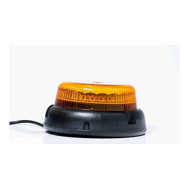 LED-varningsljus R65, dubbel blixt, Magnet, 12-24V 7,8m kabel