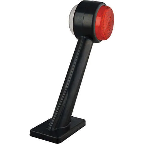 LED Sidomarkeringsljus Vänster vinklad arm 12-24V 20cm. kabel.