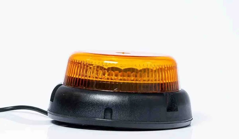 LED warning light R65, double flash, Magnet, 12-24V 3m cable - 3