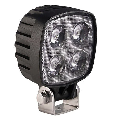 LED arbejdslampe | 12 watt | 1000 lumen | 10-80v | Floodbeam sort