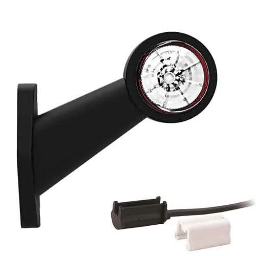 LED side marker light Left angled stem 12-36v 1.5mm². connector