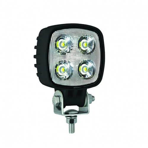 LED-työvalo | 12 wattia | 1000 lumenia | 12-24v | Floodbeam musta