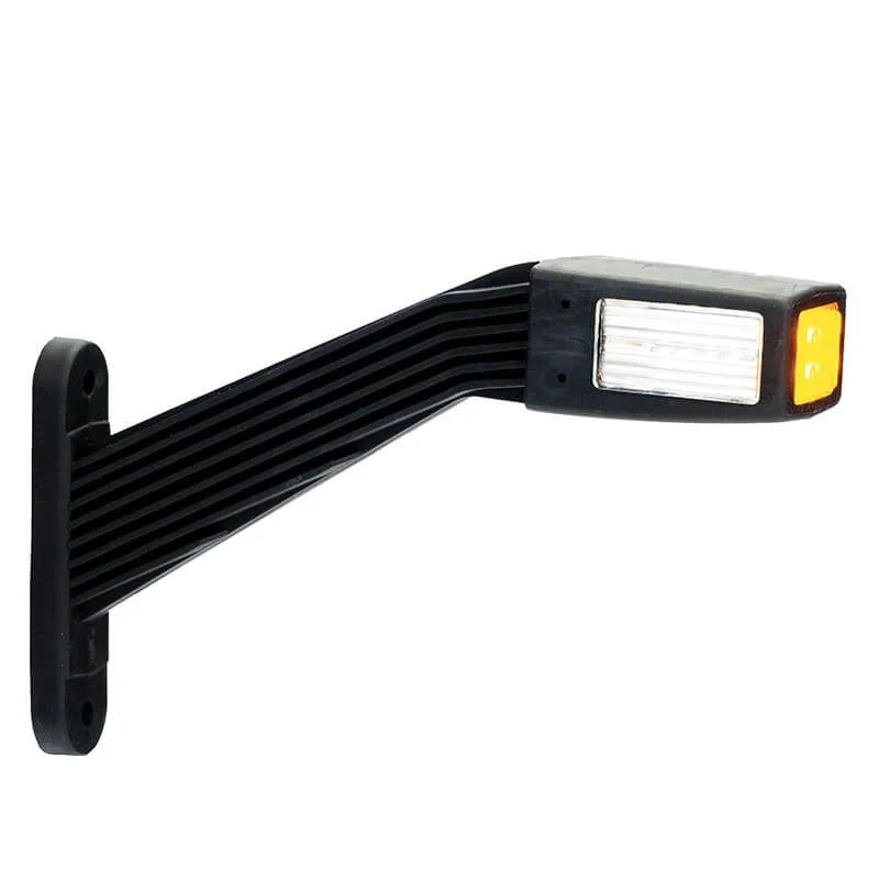 LED Sidomarkeringsljus Vänster vinklad arm 12-36V 30cm kabel.
