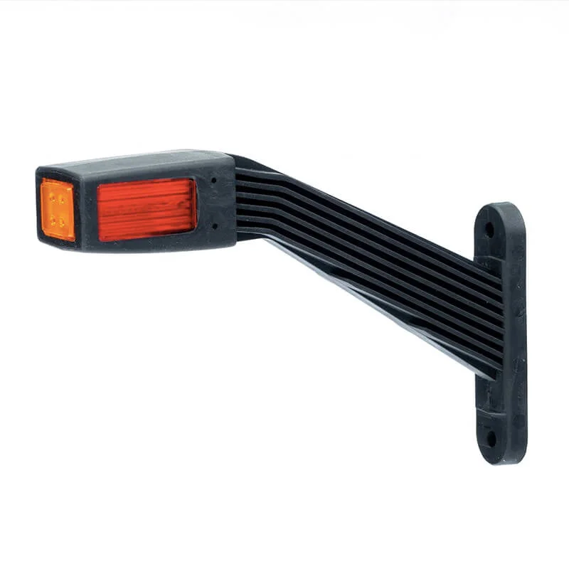 LED Sidomarkeringsljus Vänster vinklad arm 12-36V 30cm kabel. - 2