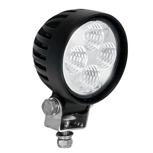 LED arbeidslys | 12 watt | 800 lumen | 12-24v | Flombjelke svart