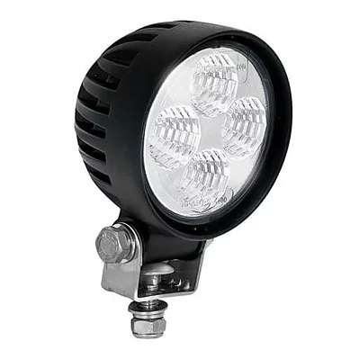 LED arbeidslys | 12 watt | 800 lumen | 12-24v | Flombjelke svart