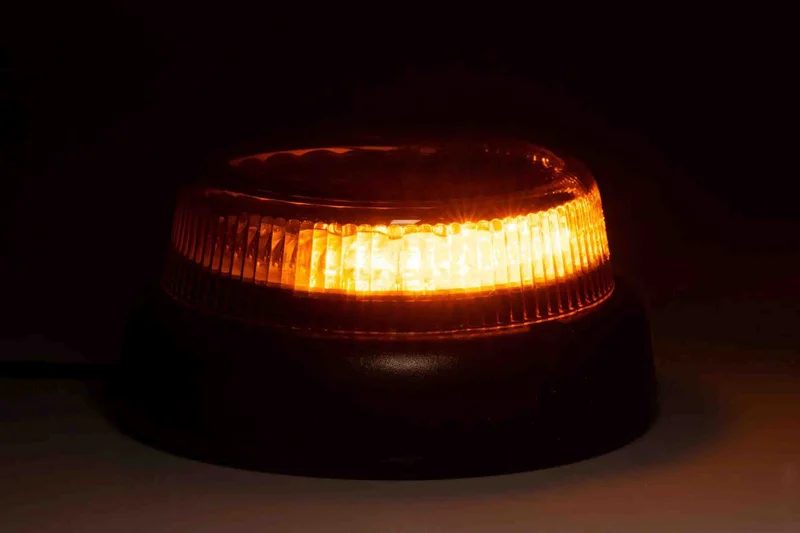 LED warning light R65, double flash, 3-bolt, 12-24V 1.5m cable - 5
