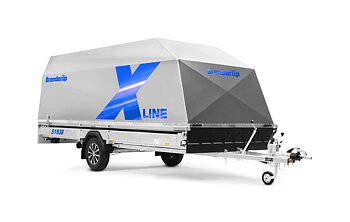 Brenderup Snöskotersläp X-line Silver Shadow Drift Inline 380L 1000 kg