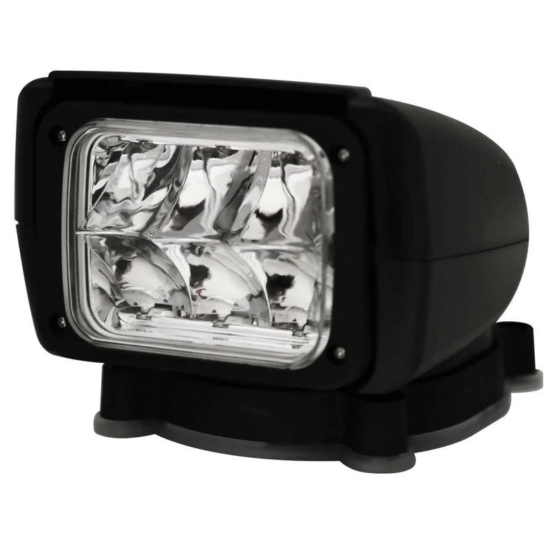 LED søgelys | drejelig med fjernbetjening | 1750 lumen | 12-24v | sort