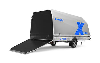 Brenderup Snöskotersläp X-line Silver Shadow Drift Inline 380L 1240 kg
