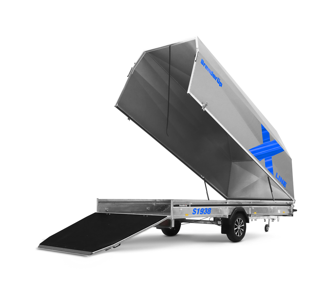 Brenderup Snöskotersläp X-line Silver Shadow Drift Inline 380L 1240 kg - 3