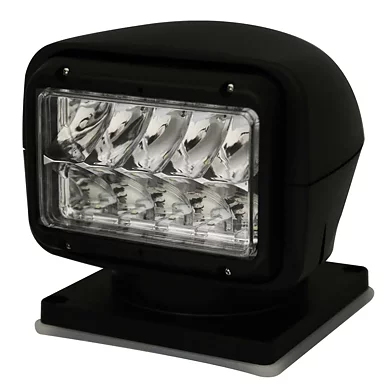 LED søgelys | roterbar med fjernbetjening | 2250 lumen | 12-24v | sort