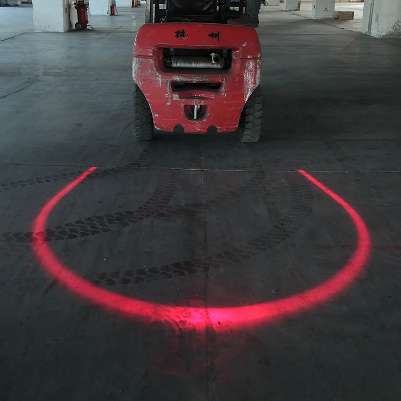 RED line semi-circle forklift light | 10-80v - 4