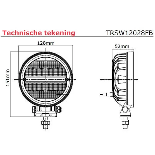 LED RFT Work light | 2272 lumen | 9-36v | round - 4