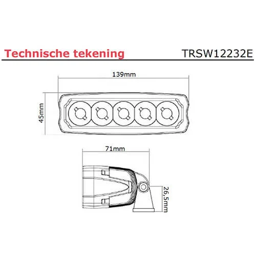 LED-työvalo | 1500 lumen | 9-36v - 6