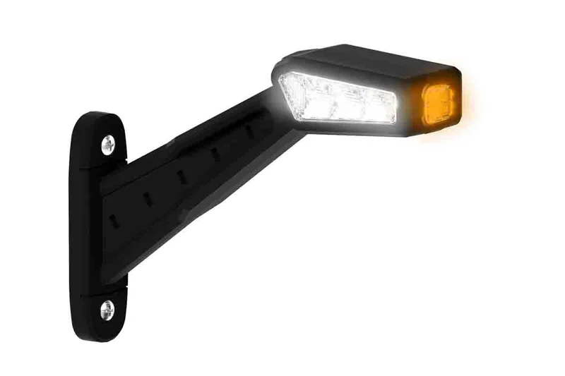 LED side marker light Right 12-36v 30cm. cable red/white/amber - 3