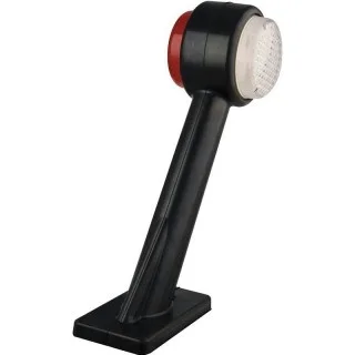 LED Sidomarkeringsljus Höger vinklad arm 12-24V 20cm. kabel.