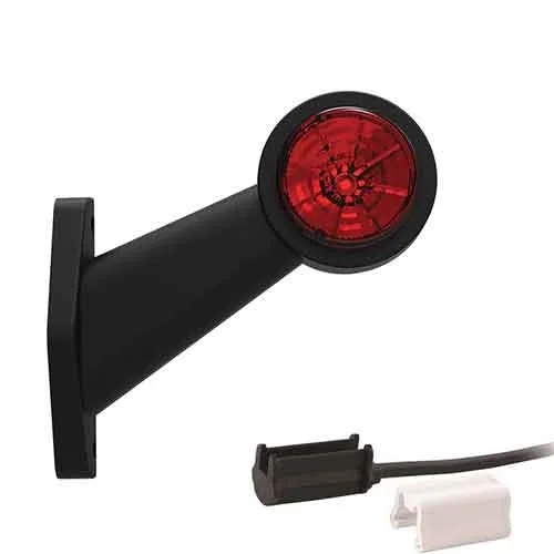 LED side marker light Right angled stem 12-36v 1.5mm². connector