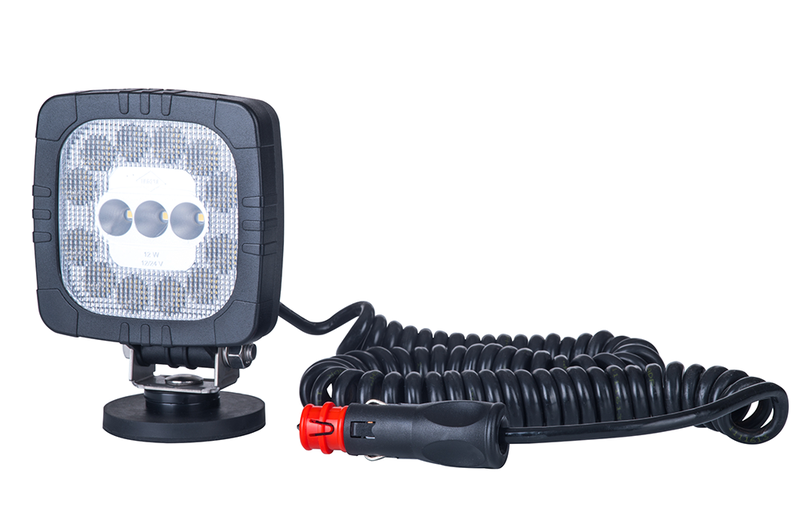 LED-työvalo magneettijalustalla 1000lm - 12W - 12-24v - 3