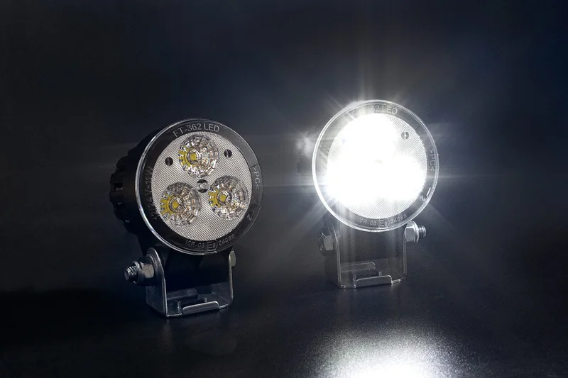 LED arbejdslampe rund 1200lm, 12W, 12-24v, 1.5m. Kabel - 3