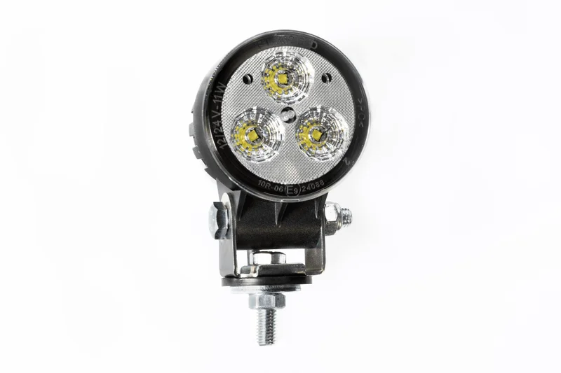 LED arbejdslampe rund 1200lm, 12W, 12-24v, 1.5m. Kabel