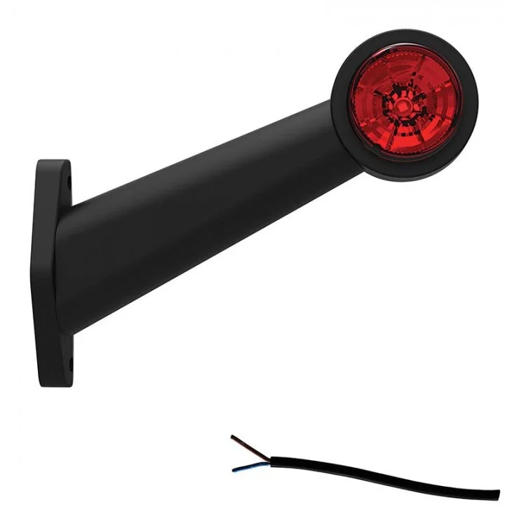 LED Sidomarkeringsljus Höger vinklad arm 12-36V 20cm. kabel