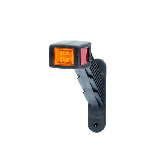 Översättningen blir: LED Sidomarkeringsljus Höger vinklad arm 12-36V 30cm. kabel. - 2