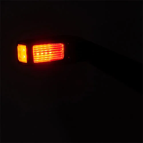 Översättningen blir: LED Sidomarkeringsljus Höger vinklad arm 12-36V 30cm. kabel. - 6