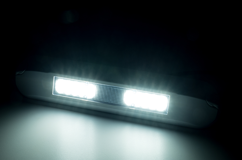 LED side arbejdslys 4000K, 1000lm, hvidt hus, 12-24v - 4