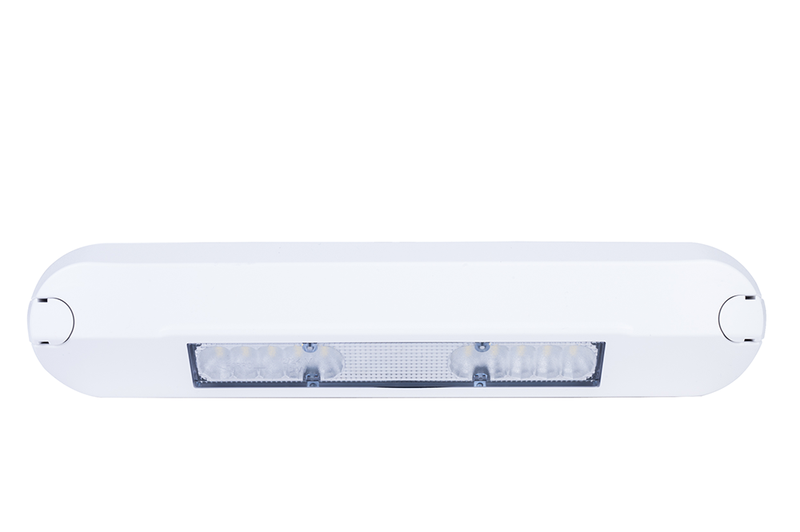 LED side arbejdslys 4000K, 1000lm, hvidt hus, 12-24v - 2