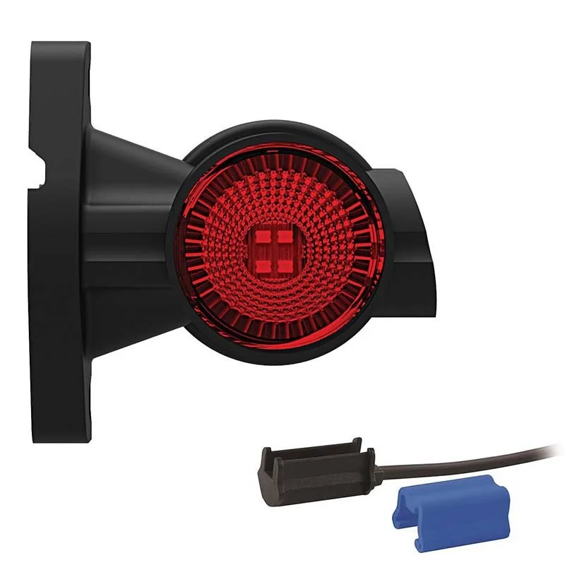 LED Sidomarkeringsljus Höger kort arm 12-36V 0.75mm². kontakt.